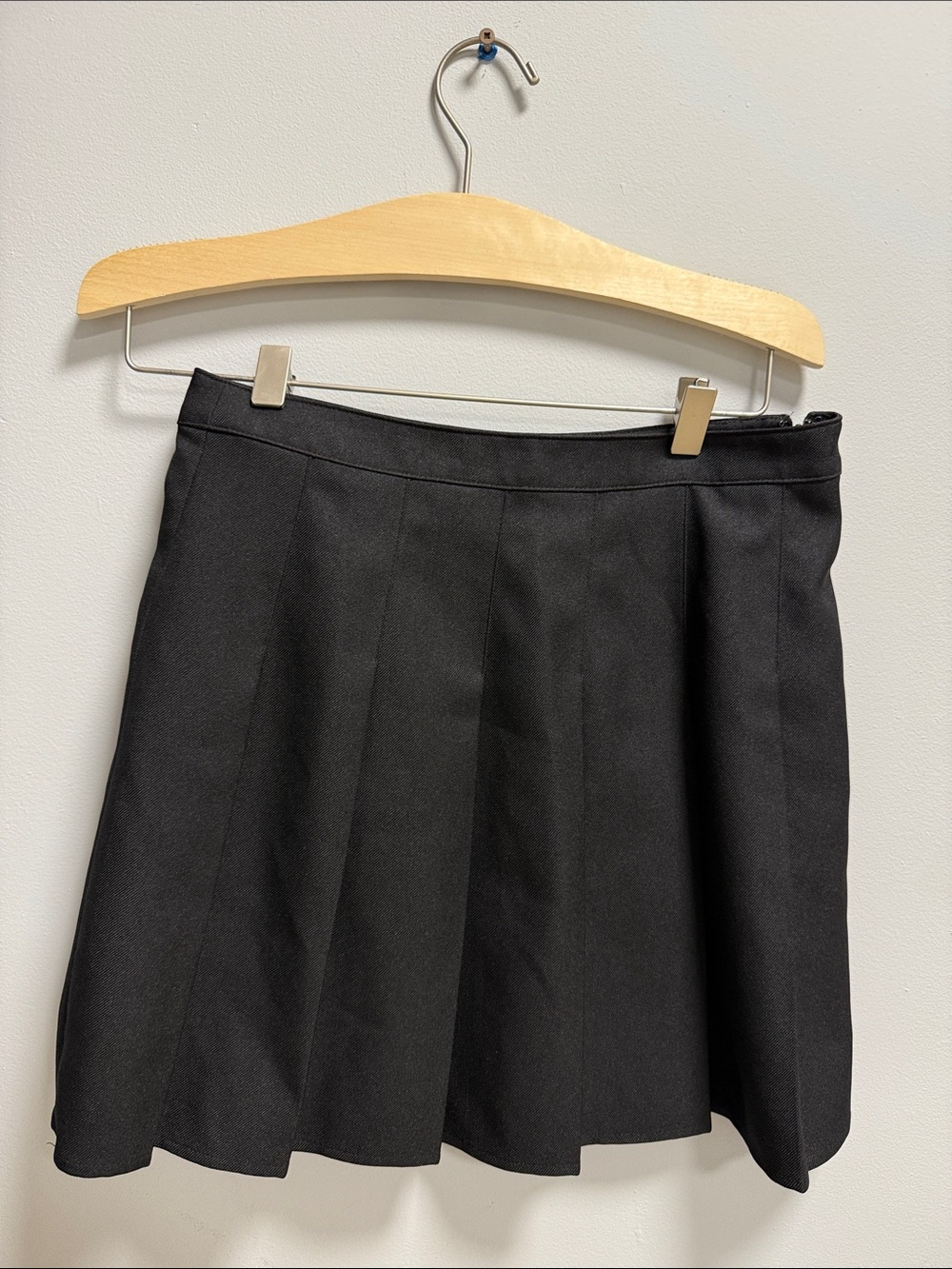Nordstrom Black Pleated Skater Skirt